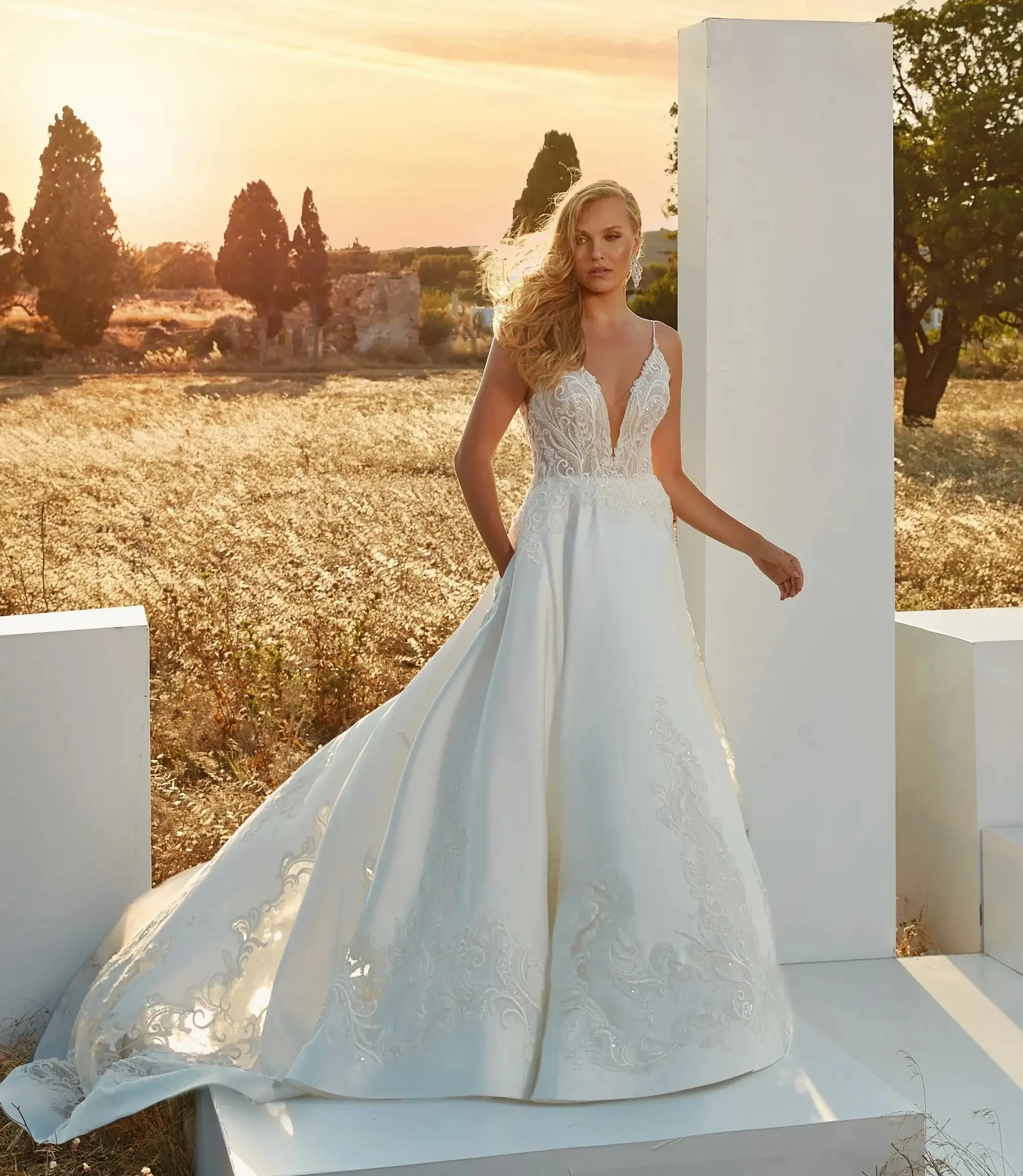 Eddy K Sky wedding gown