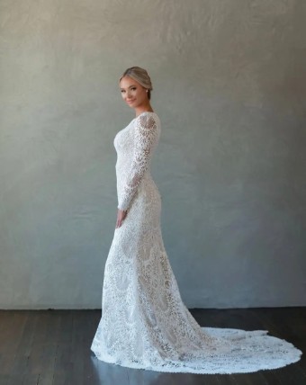 Modest by Barbie Anne Bridal Gia #2 Taupe/Ivory thumbnail