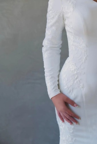 Modest by Barbie Anne Bridal Mariska #4 Ivory thumbnail
