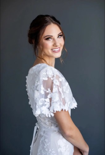 Modest by Barbie Anne Bridal Teresa #2 Ivory thumbnail