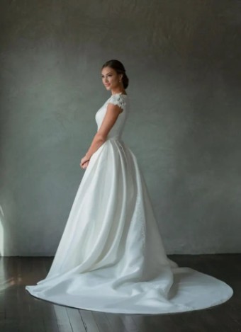 Modest by Barbie Anne Bridal Eva #1 Ivory thumbnail