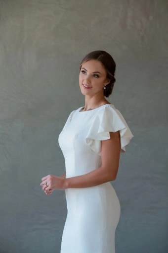 Modest by Barbie Anne Bridal Ellie #3 Ivory thumbnail
