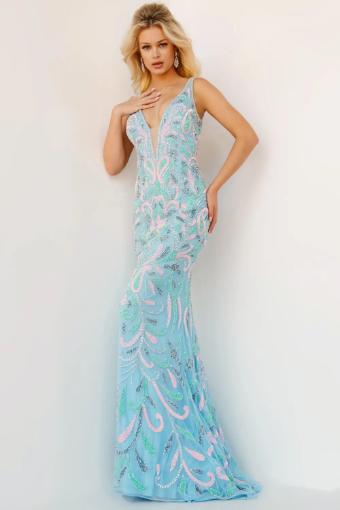 Jovani 23511 #3 Light Blue Multi thumbnail