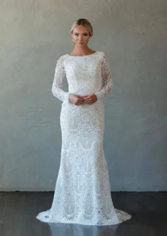 Modest by Barbie Anne Bridal Gia #0 Taupe/Ivory thumbnail