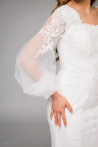Modest by Barbie Anne Bridal Ashtyn #4 Ivory thumbnail