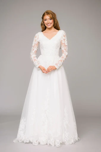 Modest by Barbie Anne Bridal Anya #0 Ivory thumbnail