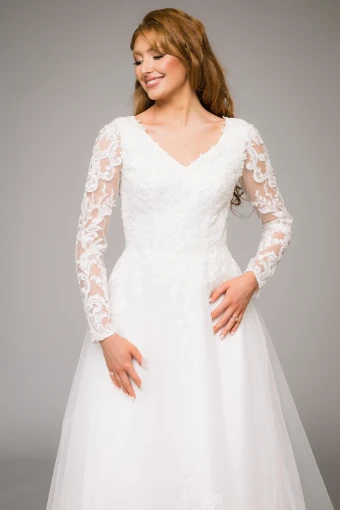 Modest by Barbie Anne Bridal Anya #2 Ivory thumbnail