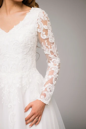 Modest by Barbie Anne Bridal Anya #4 Ivory thumbnail