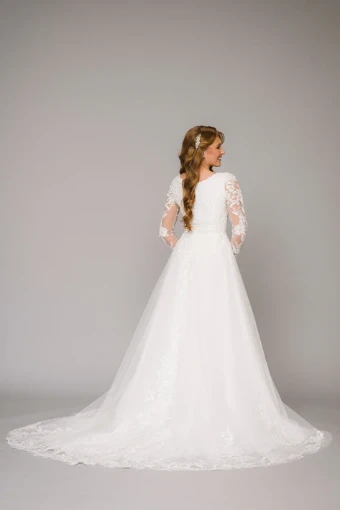 Modest by Barbie Anne Bridal Anya #3 Ivory thumbnail