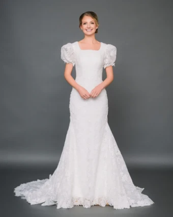 Modest by Barbie Anne Bridal Tilly #0 Ivory thumbnail