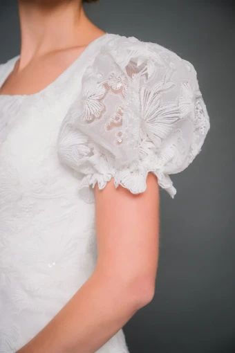 Modest by Barbie Anne Bridal Tilly #3 Ivory thumbnail