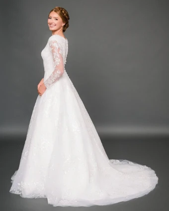 Modest by Barbie Anne Bridal Celeste #0 Ivory thumbnail