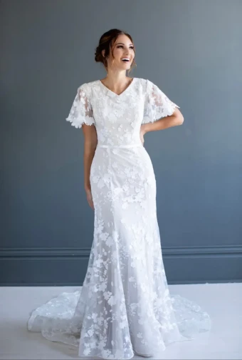 Modest by Barbie Anne Bridal Teresa #0 Ivory thumbnail
