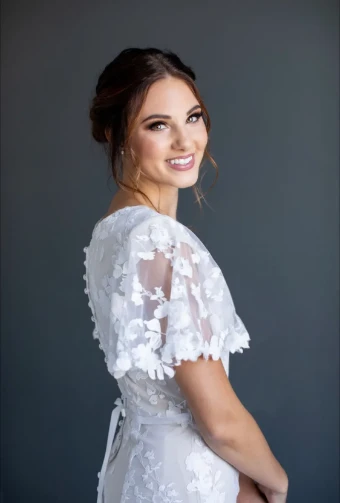 Modest by Barbie Anne Bridal Teresa #3 Ivory thumbnail