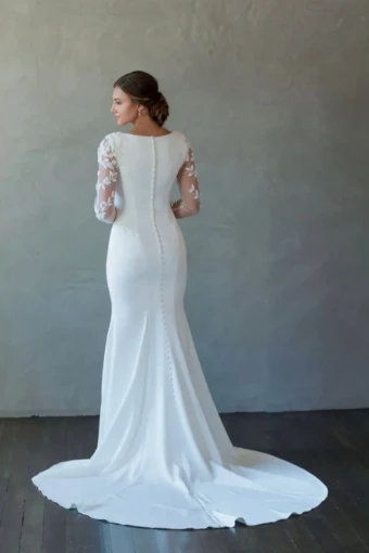 Modest by Barbie Anne Bridal Scarlett #3 Ivory thumbnail