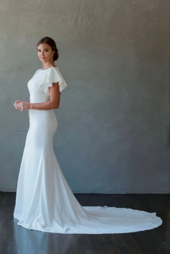 Modest by Barbie Anne Bridal Ellie #1 Ivory thumbnail