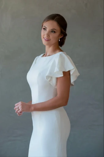 Modest by Barbie Anne Bridal Ellie #2 Ivory thumbnail